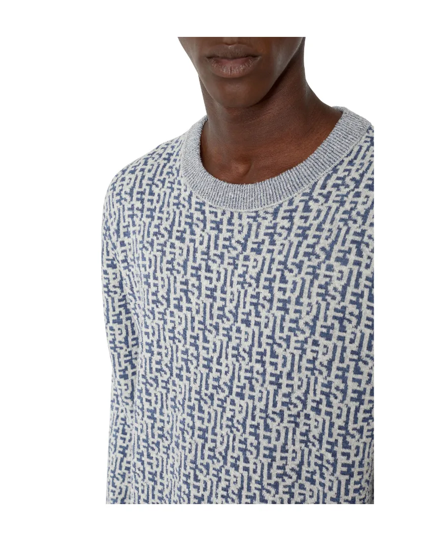 Logo-Jacquard Long-Sleeved Jumper