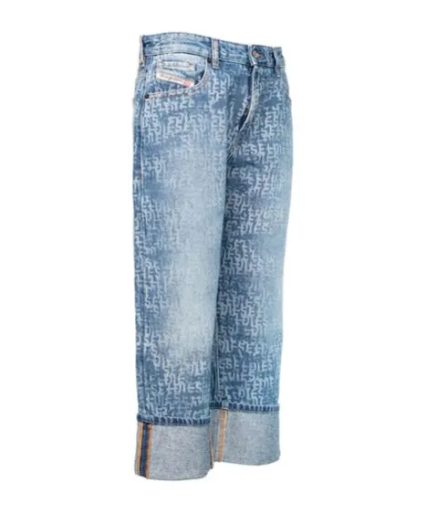1999 Straight-Leg Logo Patch Jeans