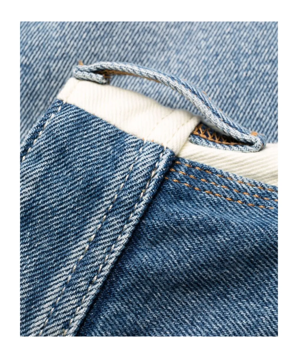 Panelled Straight-Leg Jeans