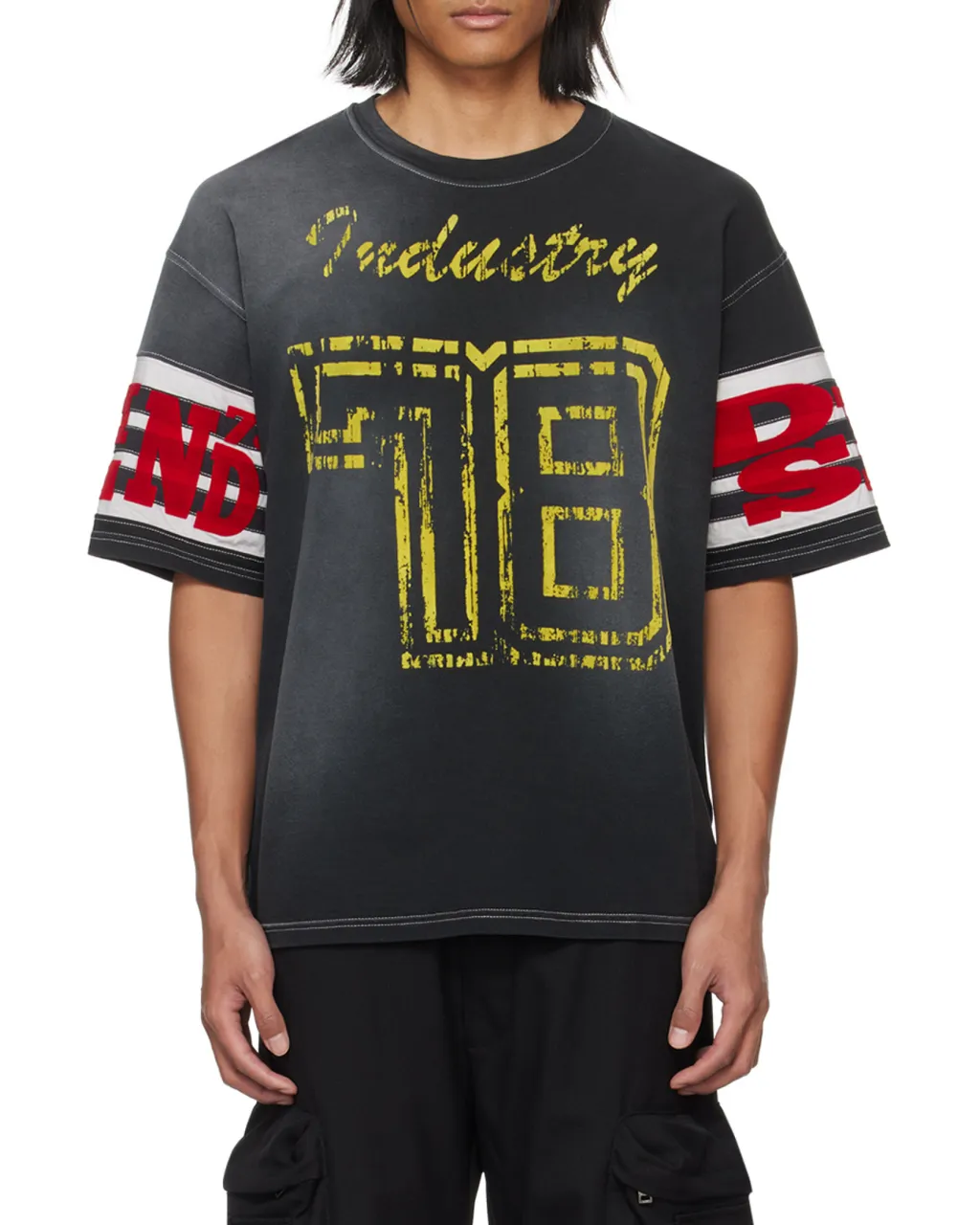 T-Bost Flocked-Logo Cotton T-Shirt