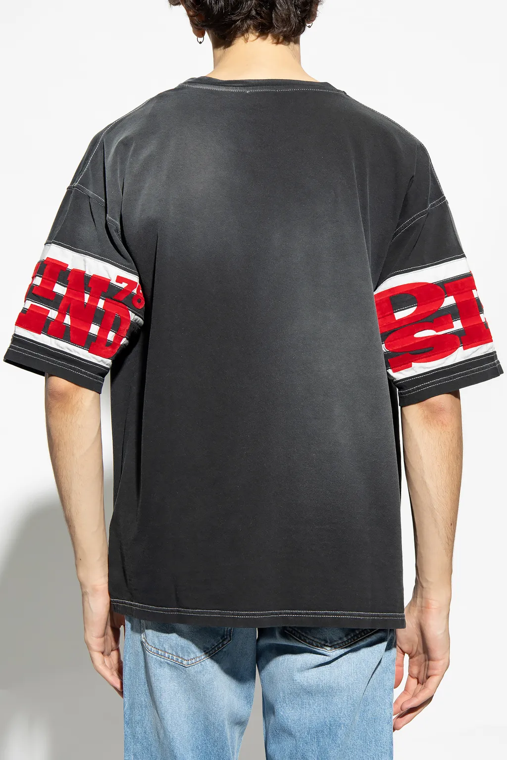 T-Bost Flocked-Logo Cotton T-Shirt