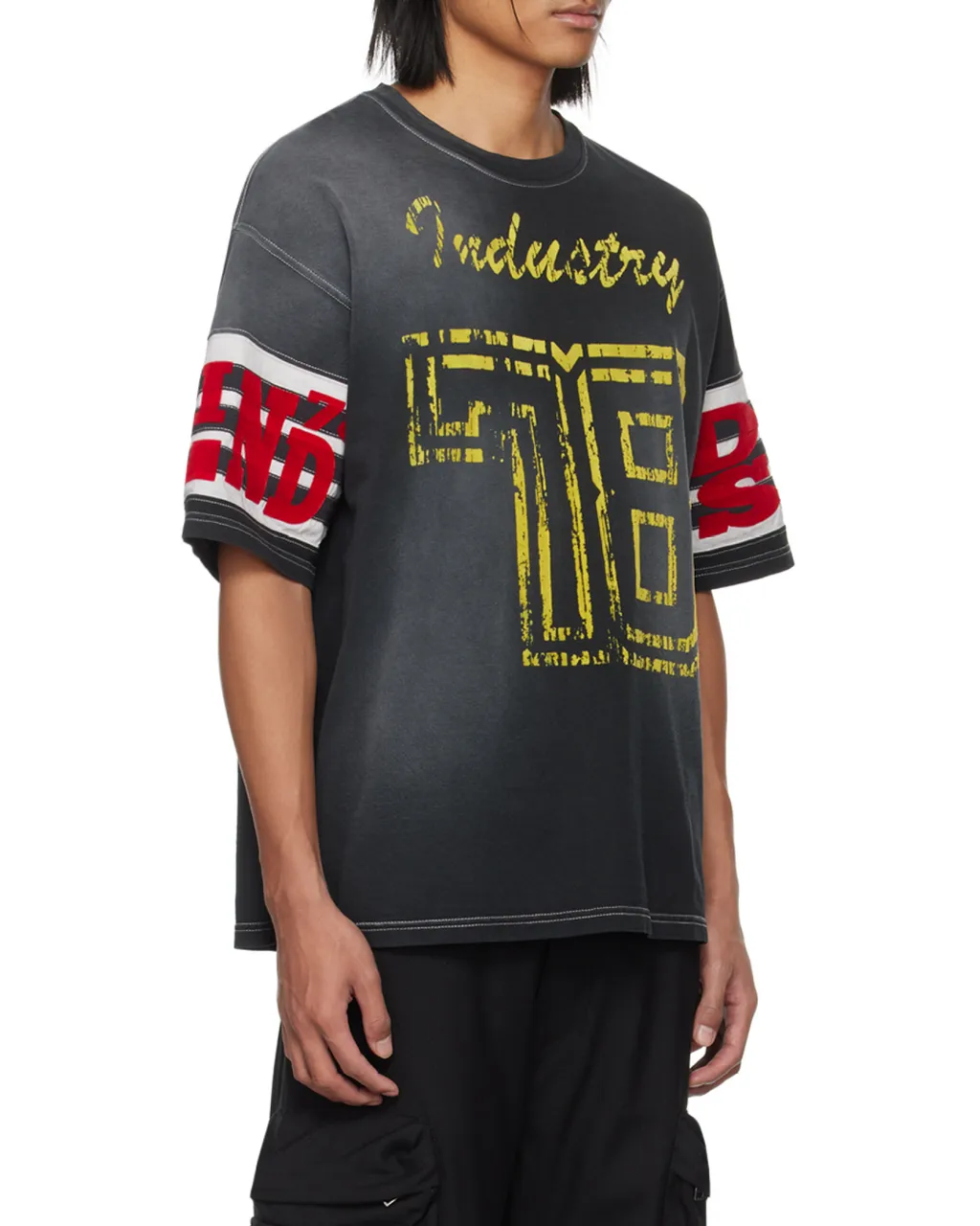 T-Bost Flocked-Logo Cotton T-Shirt