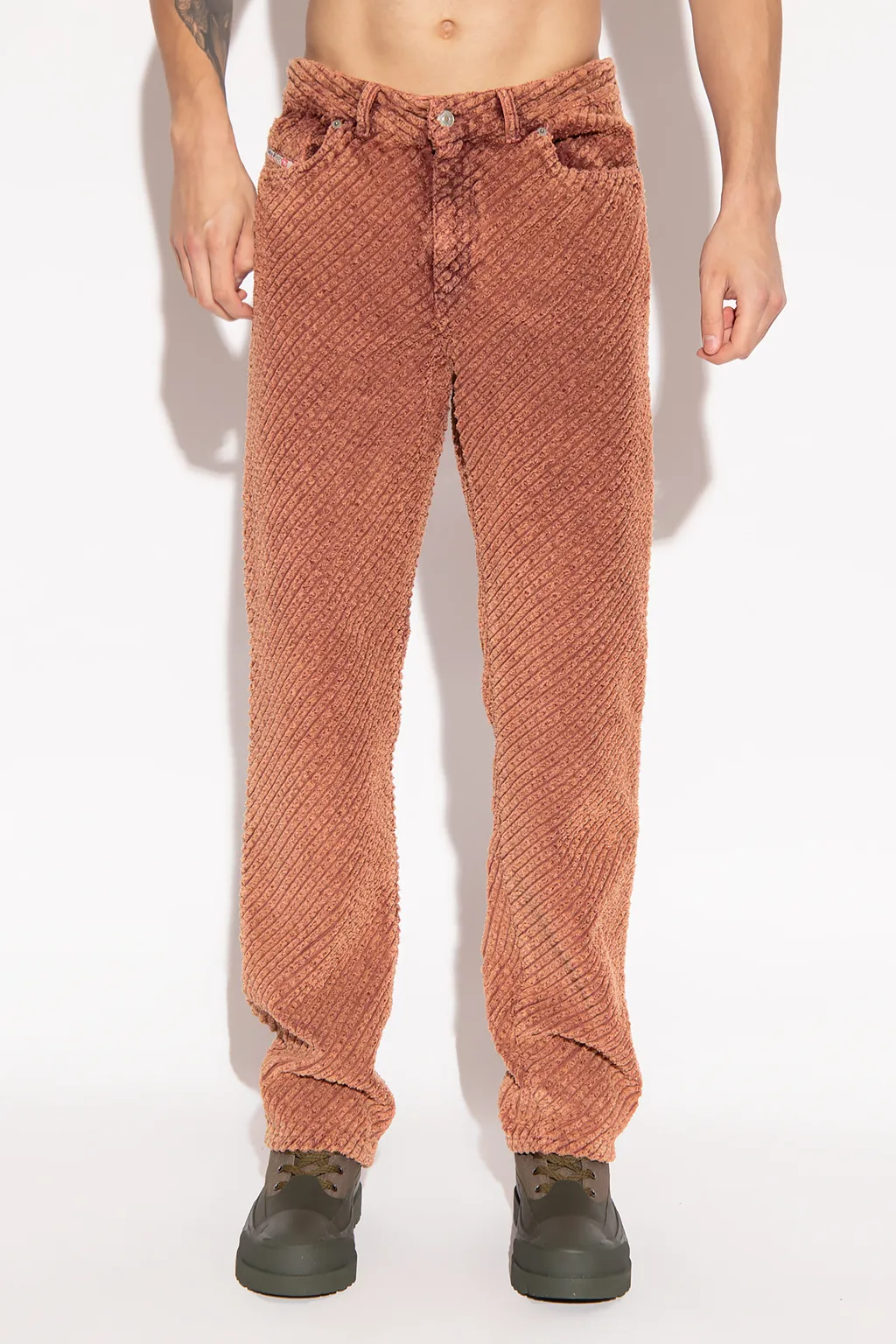 Corduroy Straight-Leg Trousers