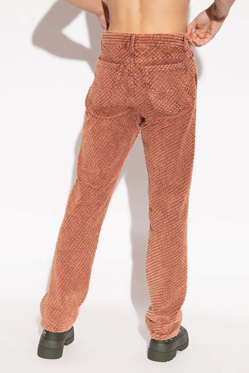 Corduroy Straight-Leg Trousers