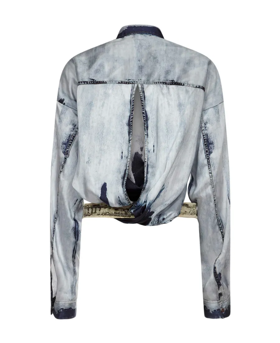Long-Sleeve Denim Shirt