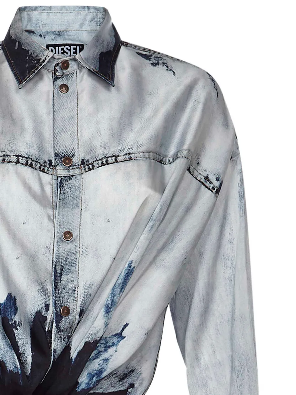 Long-Sleeve Denim Shirt