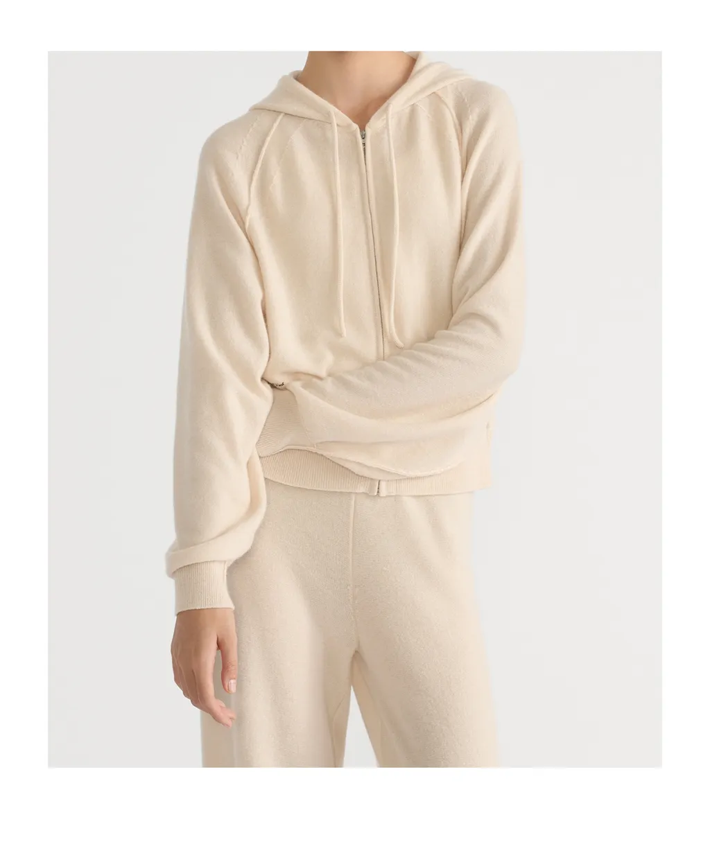 Hooded Zipped Cardigan