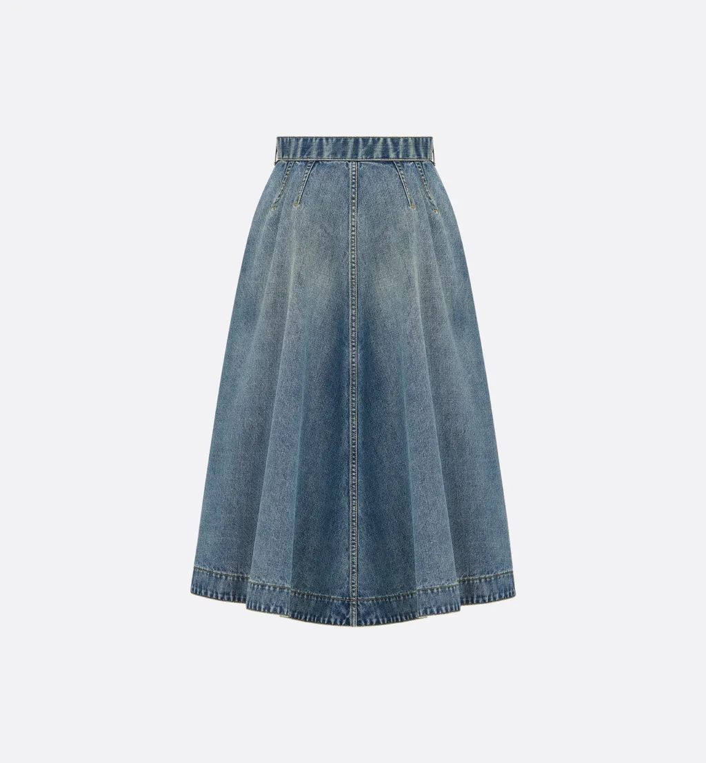 Mid-Length Flared Skirt