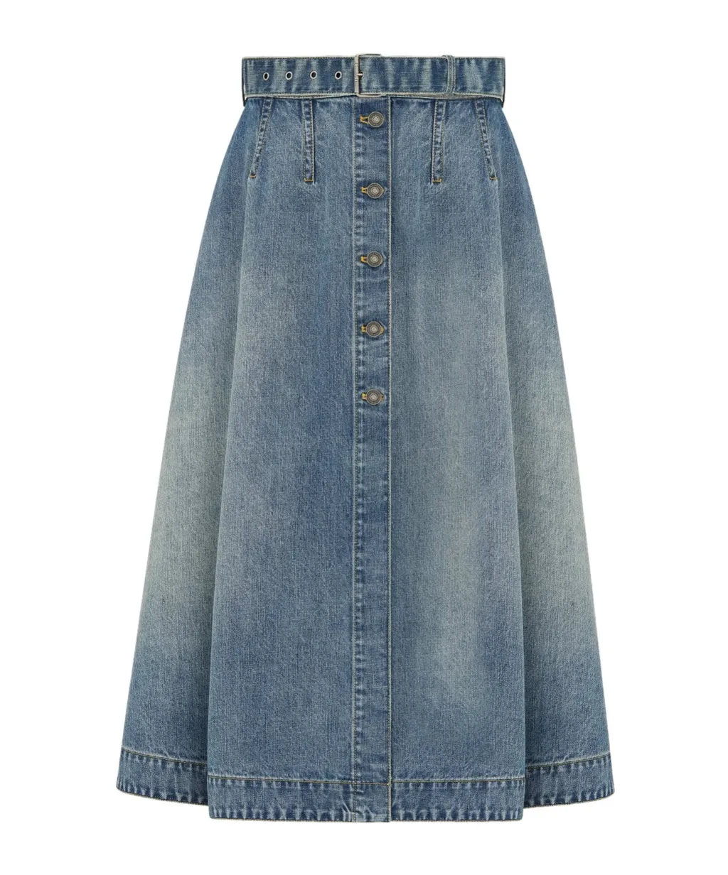 Mid-Length Flared Skirt