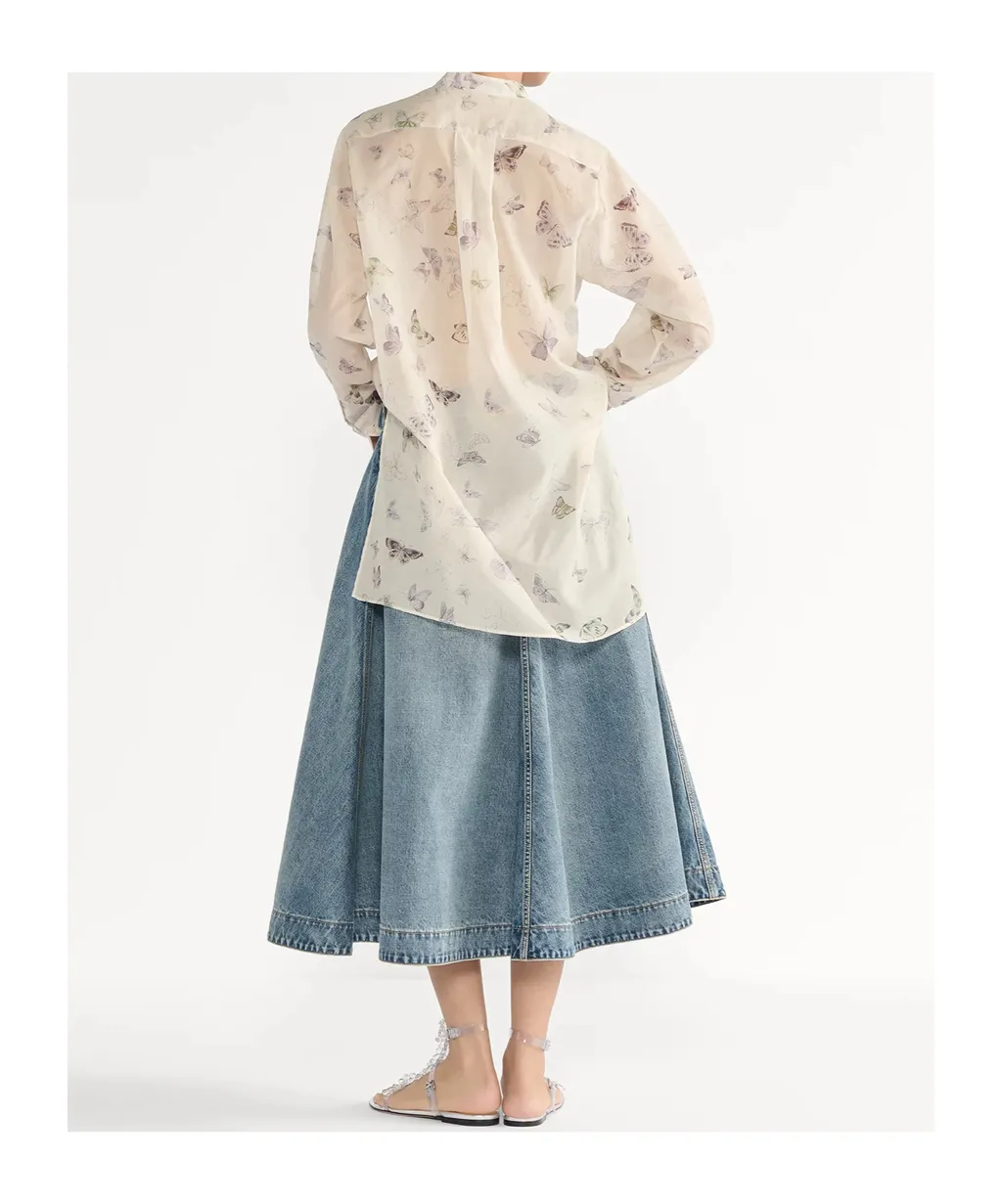 Mid-Length Flared Skirt