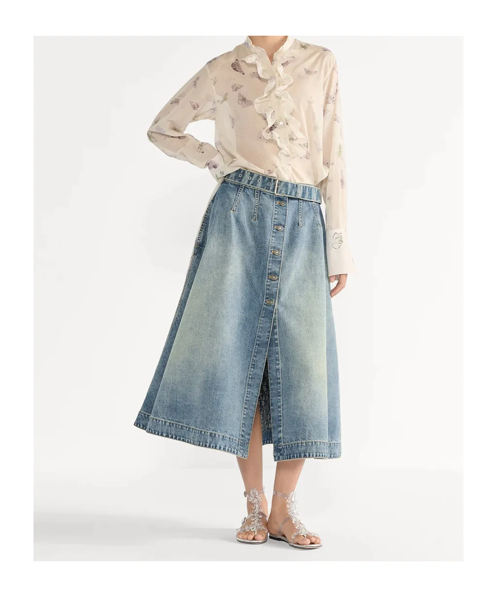Mid-Length Flared Skirt