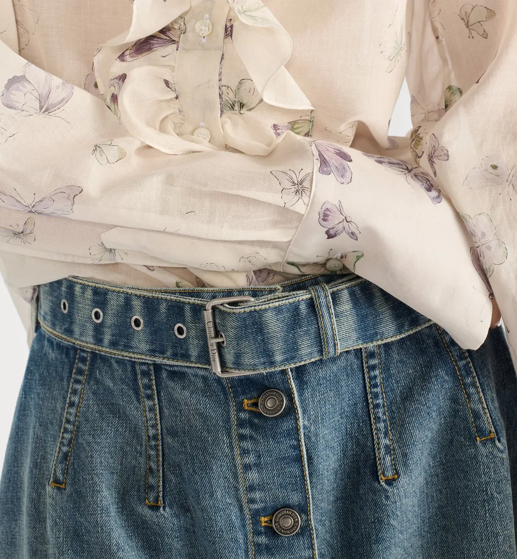 Mid-Length Flared Skirt