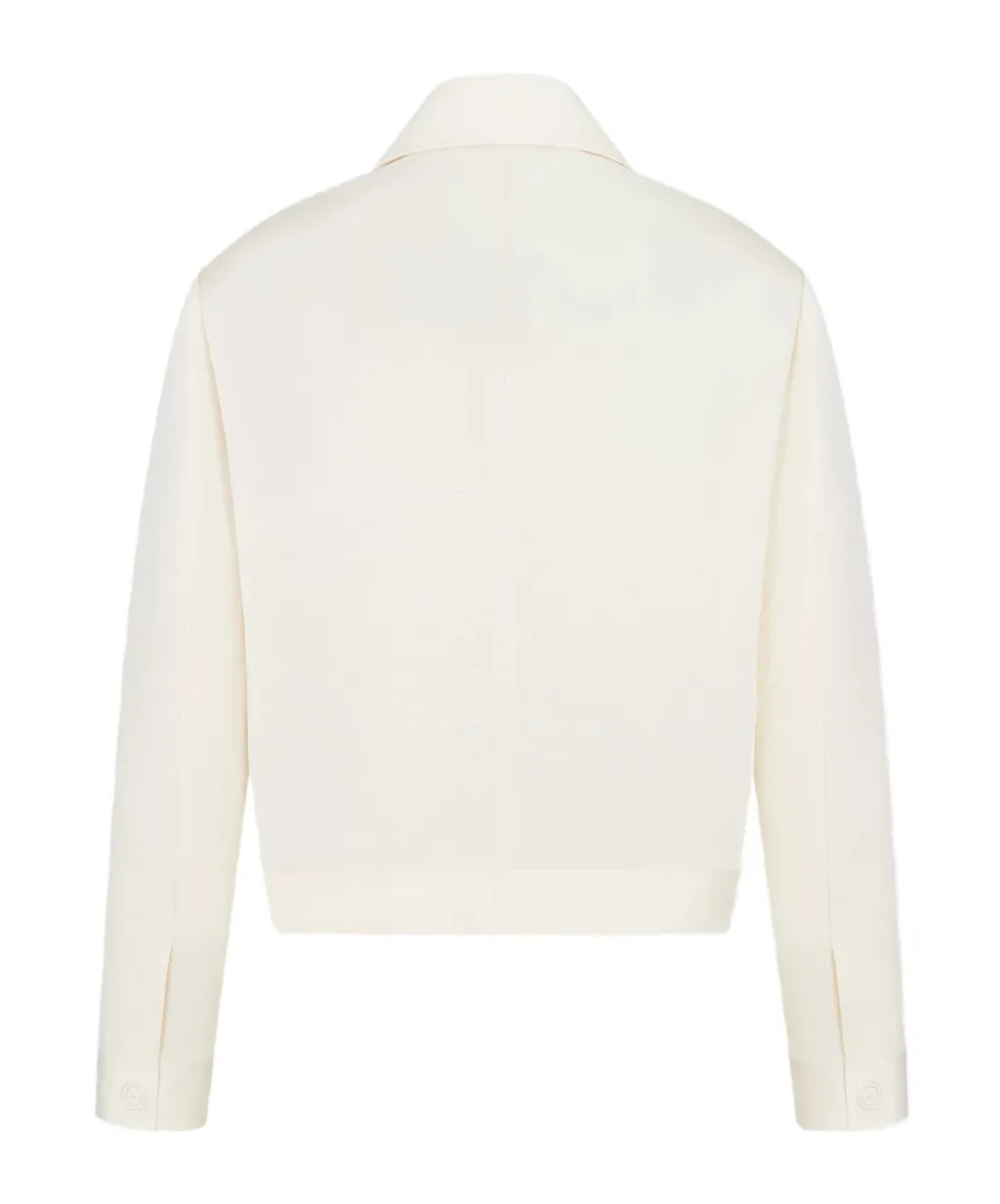 Jacket With Spread Collar