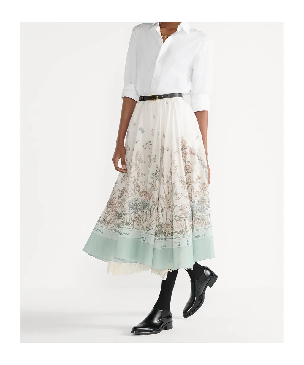 Mid-Length Flared Skirt