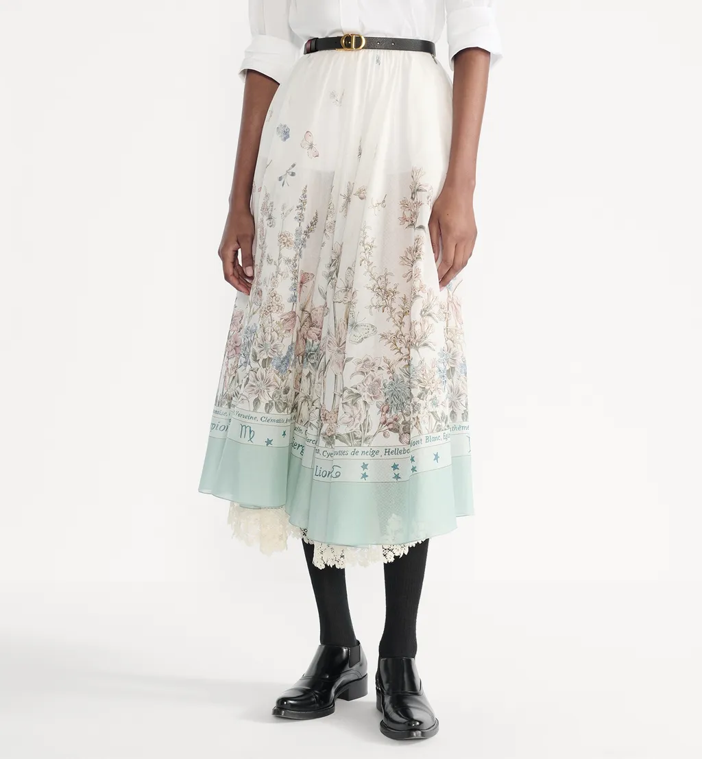 Mid-Length Flared Skirt