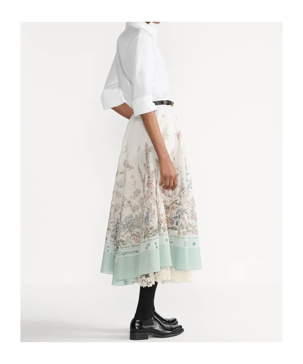 Mid-Length Flared Skirt