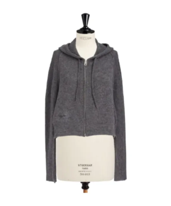 Hooded Zipped Cardigan