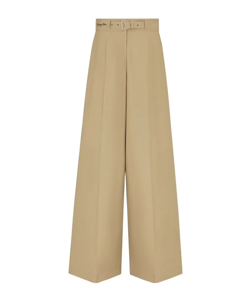 Dioriviera Belted Wide-Leg Pants