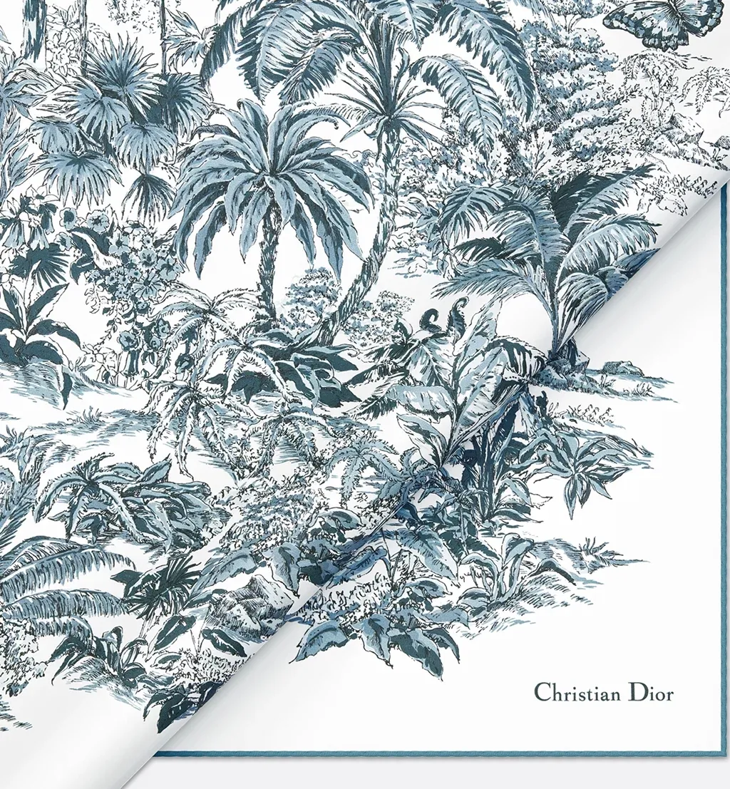 Dioriviera Toile De Jouy Palms 90 Square Scarf