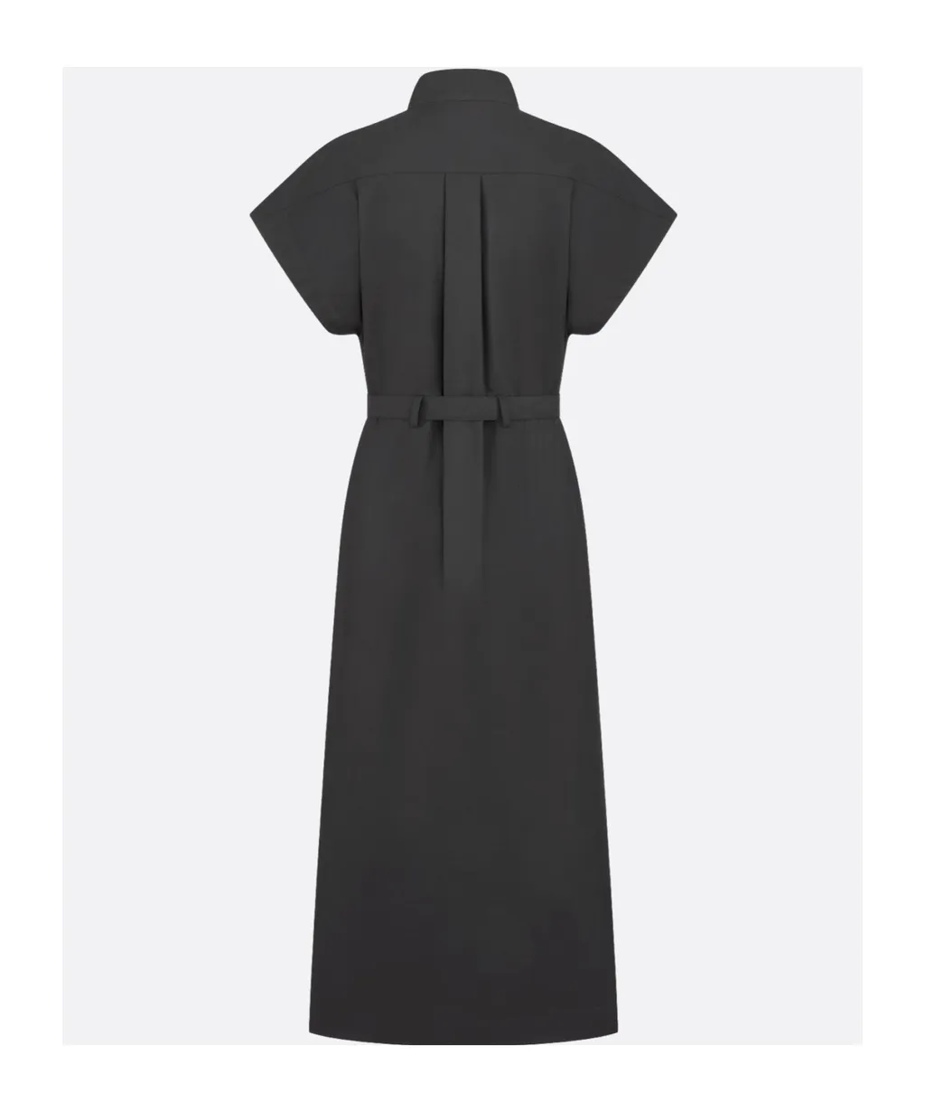 Mid-Length Belted Dress