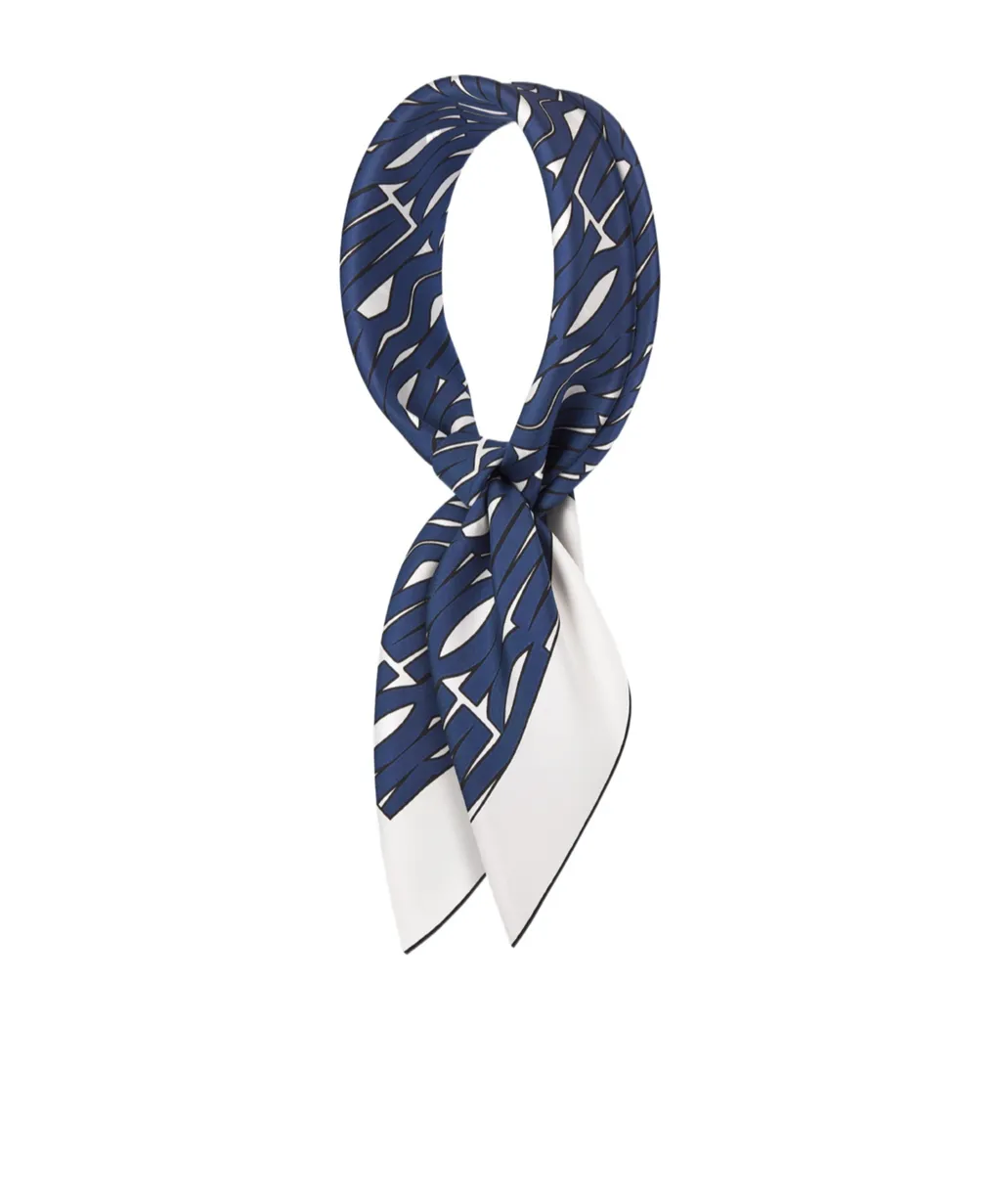 Logo All-Over Printed Square Scarf