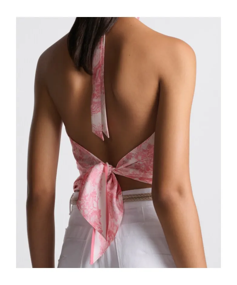 Dioriviera Toile De Jouy Sauvage Silk Top