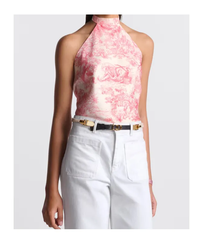 Dioriviera Toile De Jouy Sauvage Silk Top