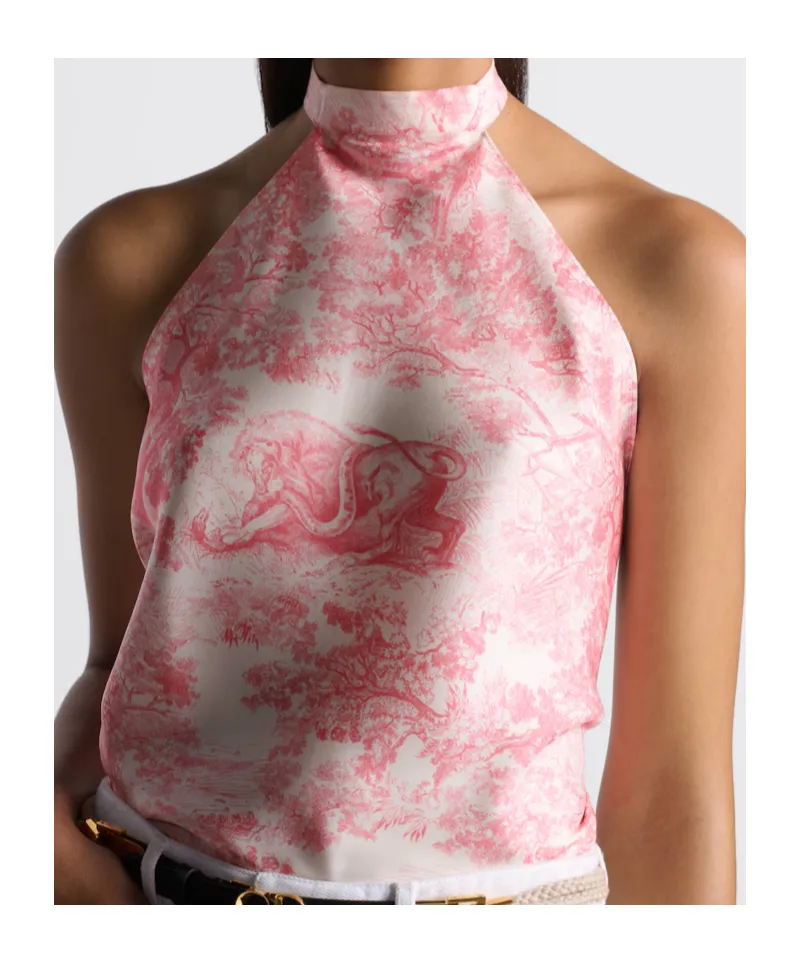 Dioriviera Toile De Jouy Sauvage Silk Top