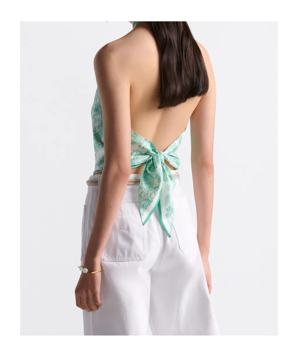 Dioriviera Toile De Jouy Sauvage Silk Top
