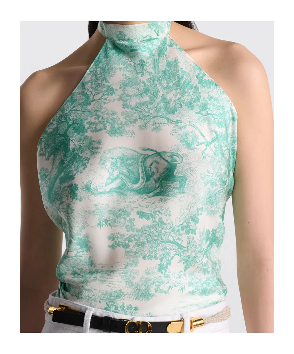 Dioriviera Toile De Jouy Sauvage Silk Top