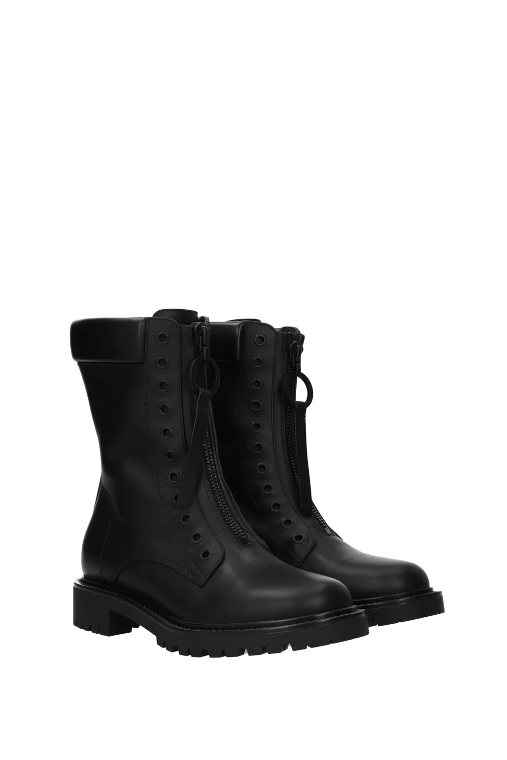 Zip-Up Combat Boots