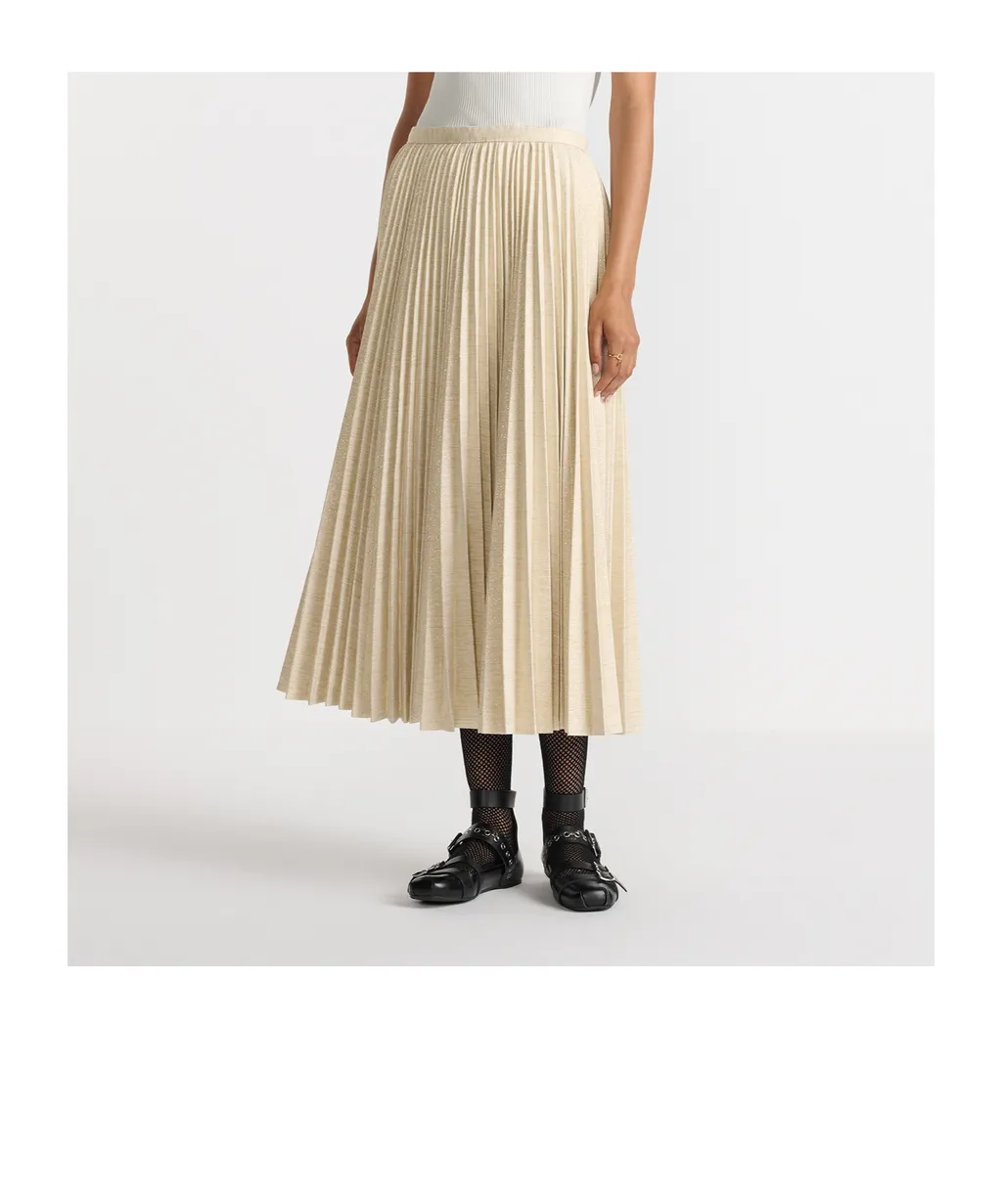 Mid-Length Pleated Skirt