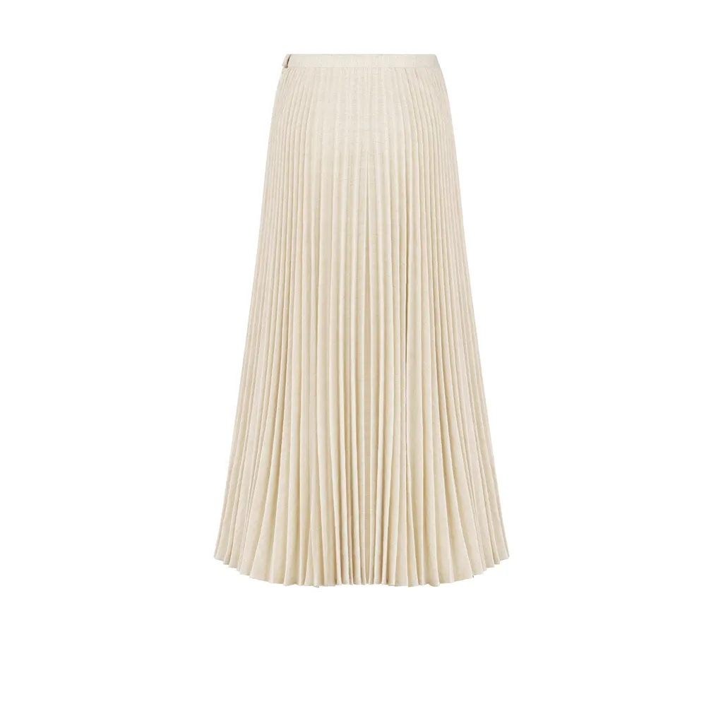 Mid-Length Pleated Skirt