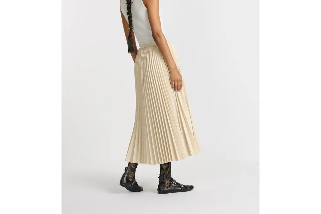 Mid-Length Pleated Skirt
