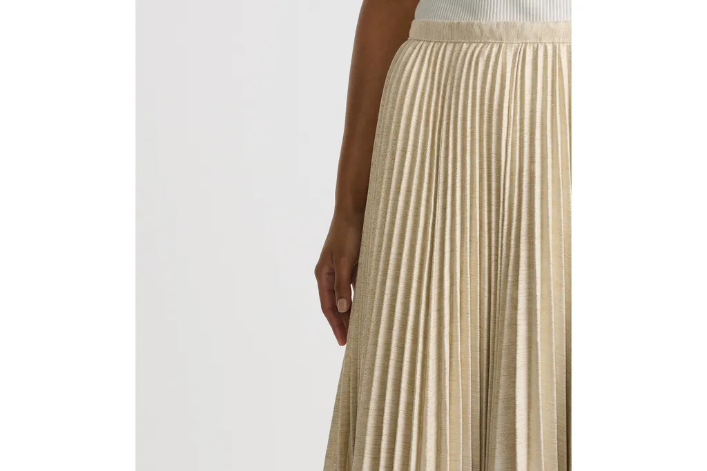 Mid-Length Pleated Skirt