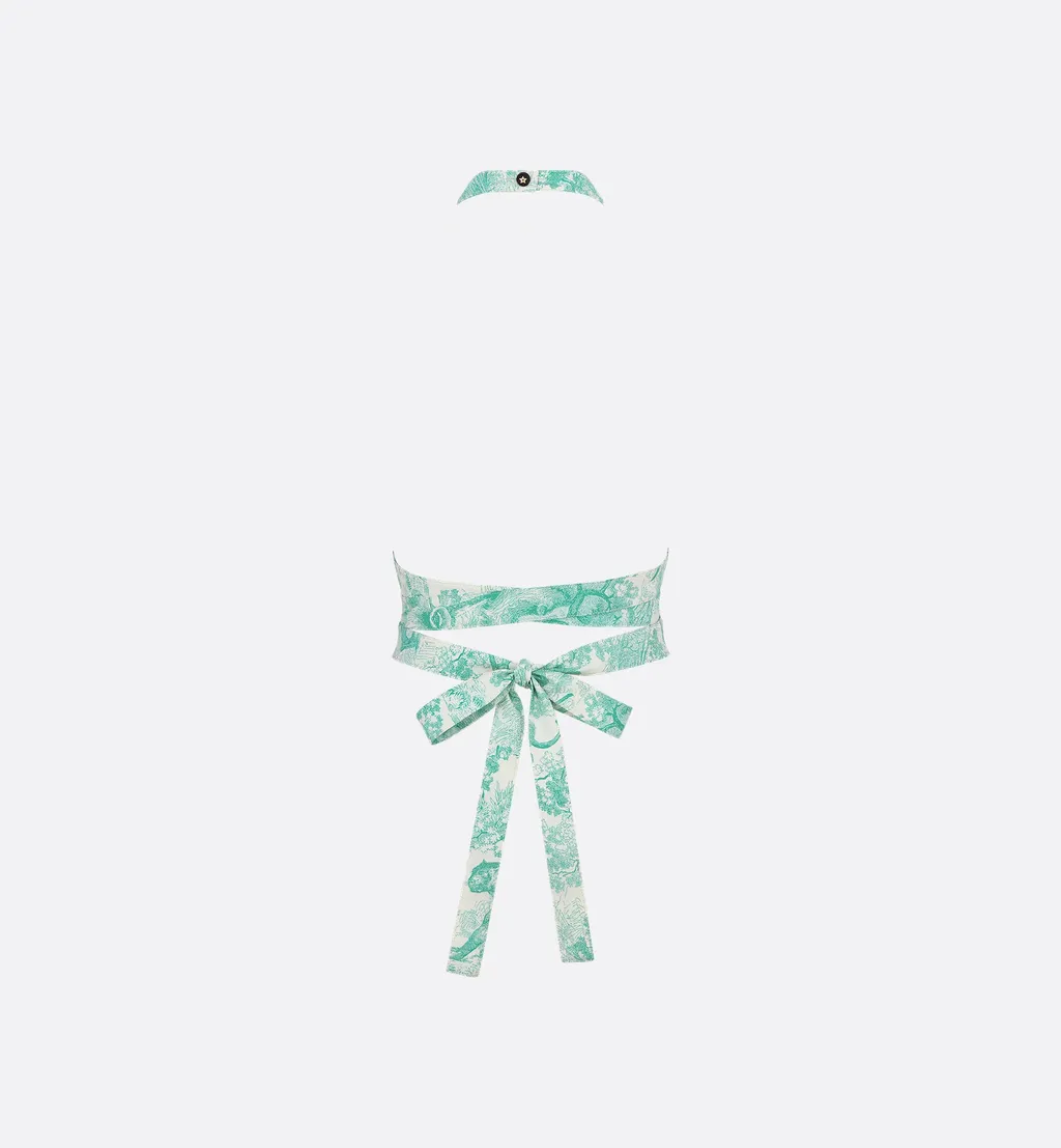 Allover Floral Printed Halterneck Top