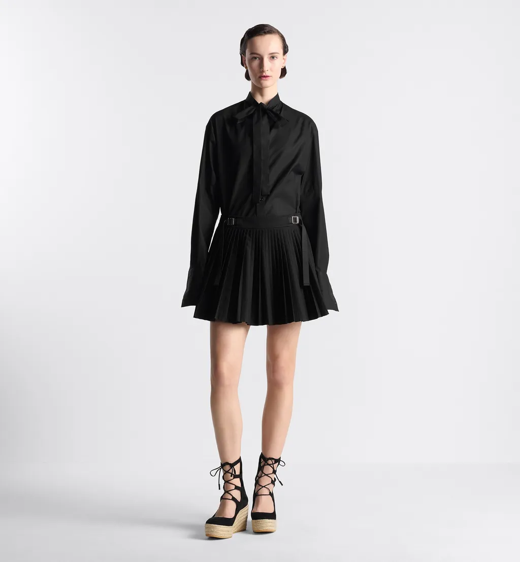 Pleated Miniskirt