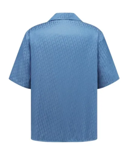All-Over Logo Patterned Short-Sleeved Shirt
