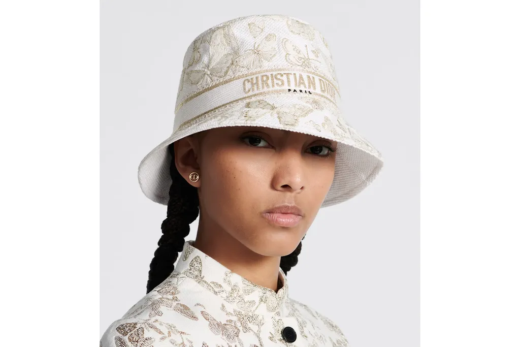D-Bobby Toile De Jouy Mexico Small Brim Bucket Hat