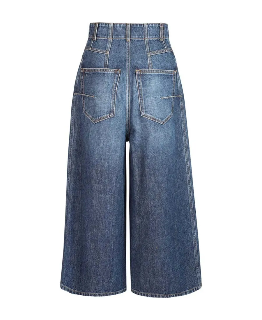 Logo Denim Pants