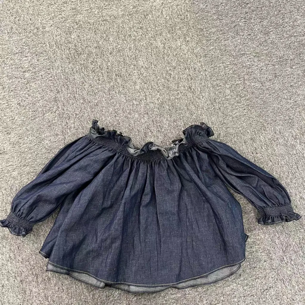 Logo Pleated Blouse