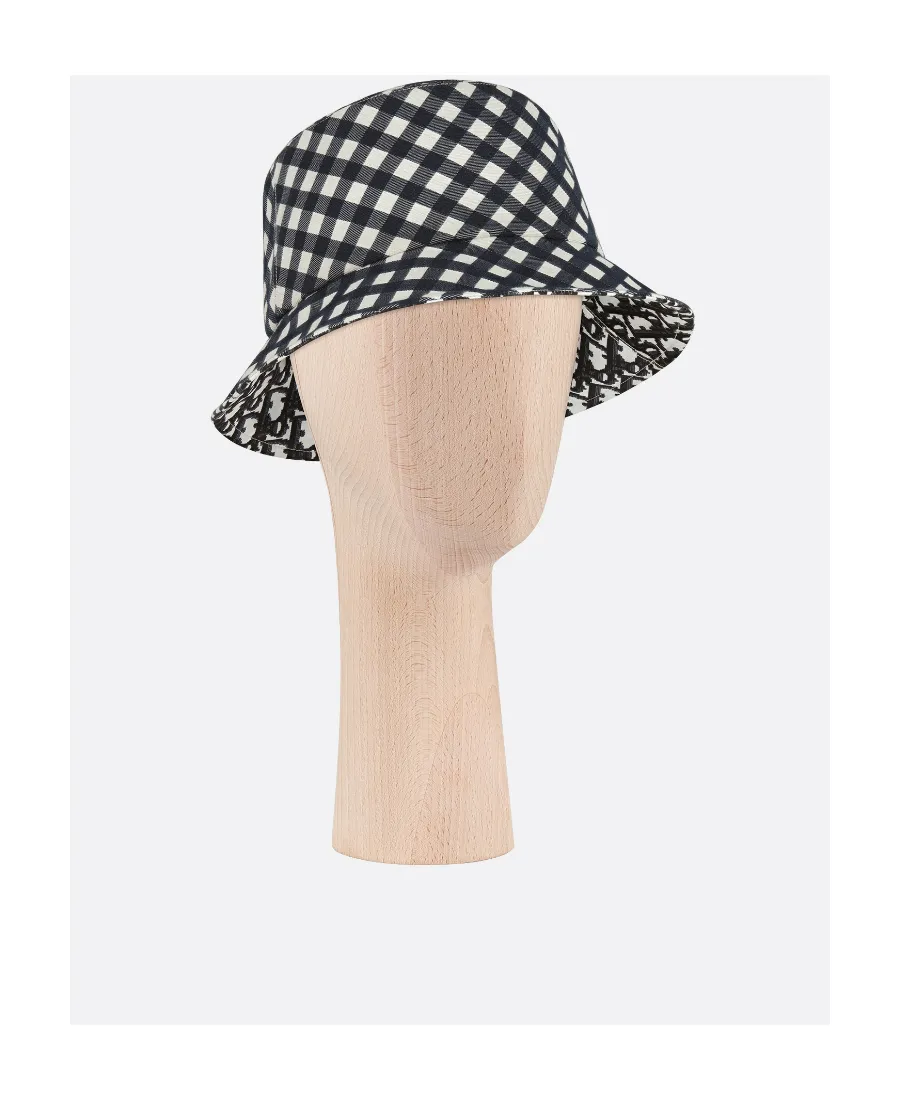 Reversible D-Little Vichy Small Brim Bucket Hat