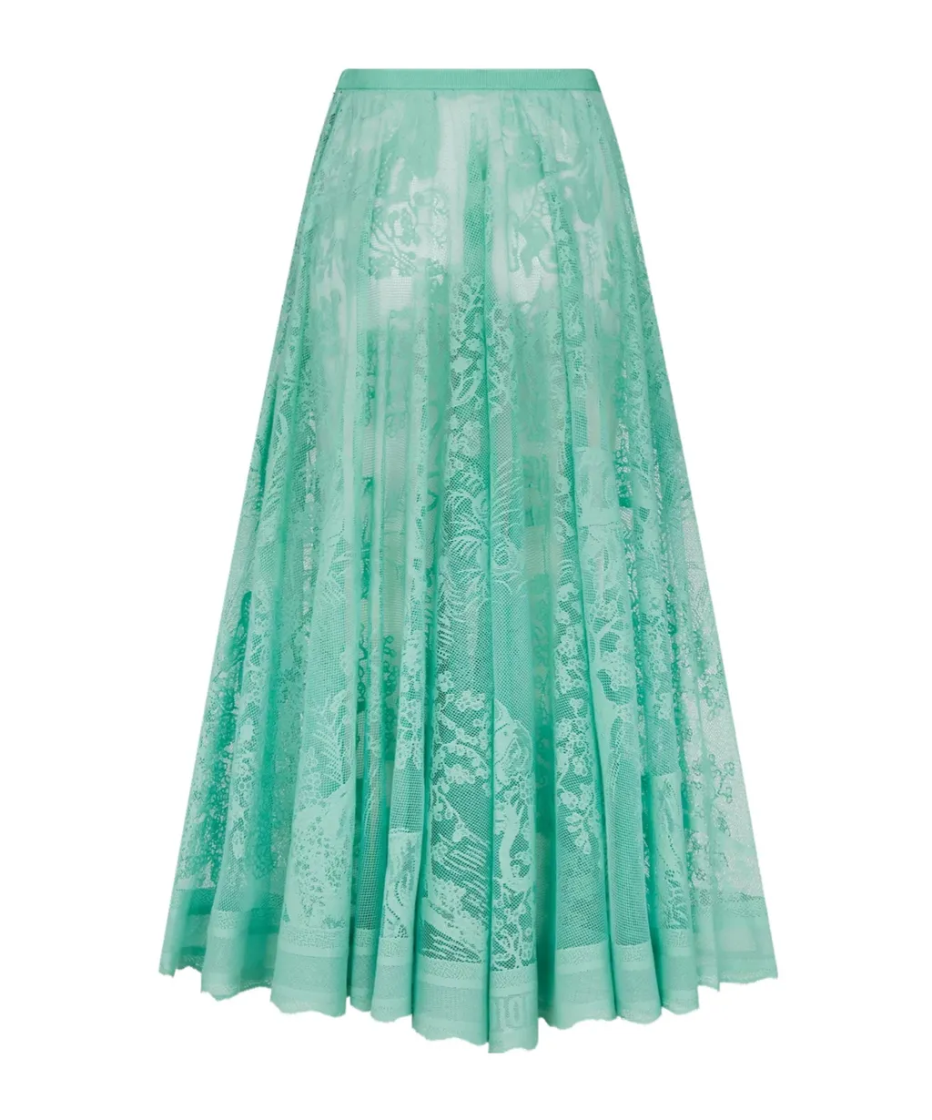 Dioriviera Flared Midi Skirt