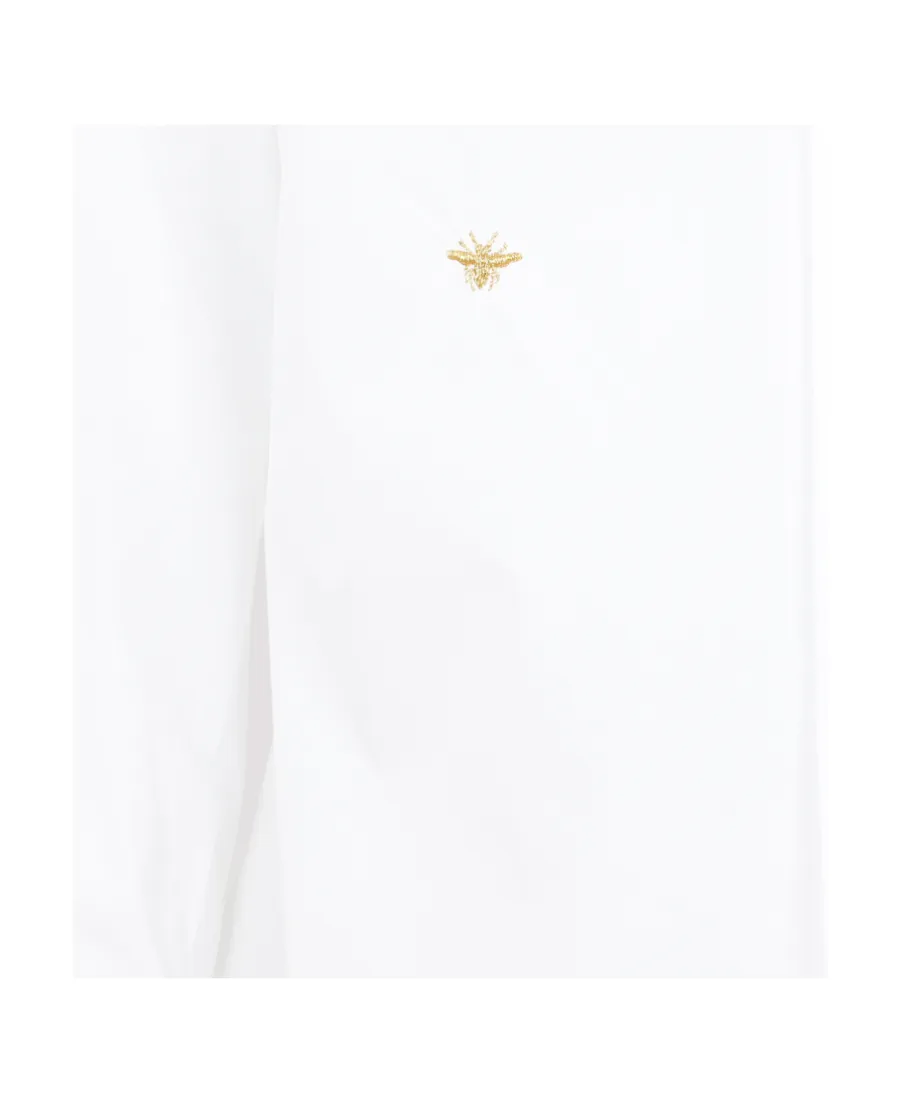 Bee Embroidered Long-Sleeved Shirt