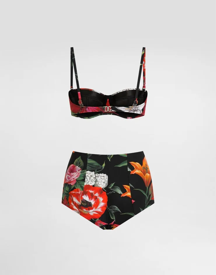 Floral Printed Two-Piece Swimsuit