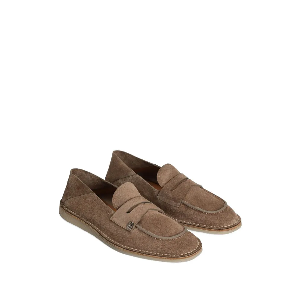 Logo Plaque Loafers