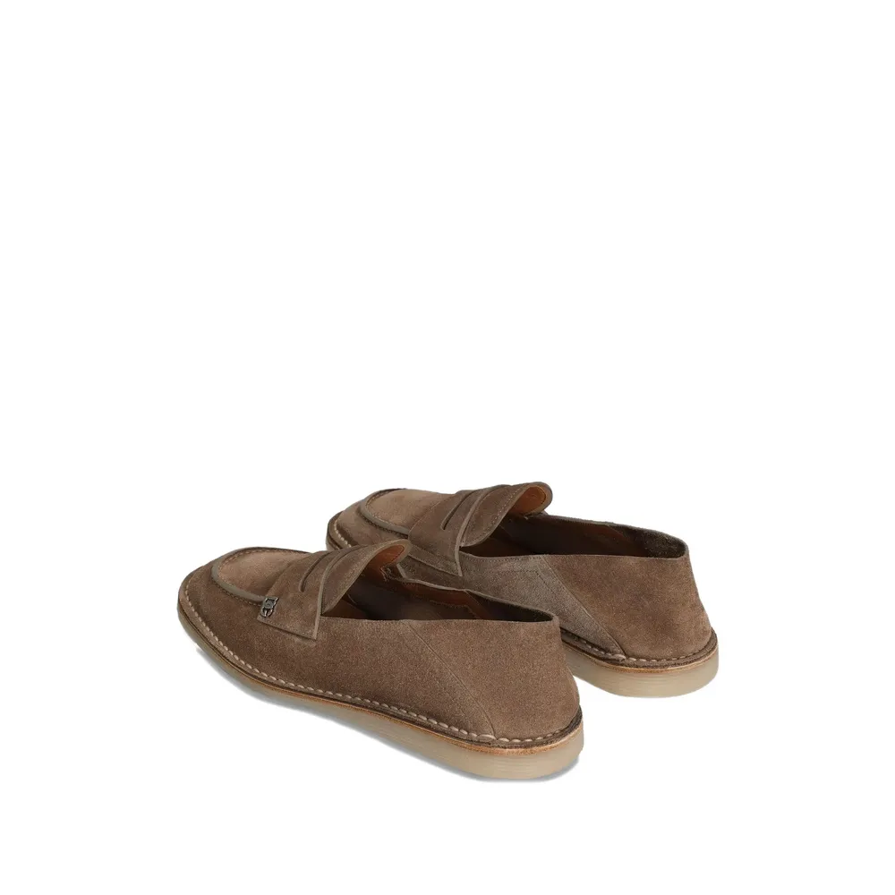 Logo Plaque Loafers
