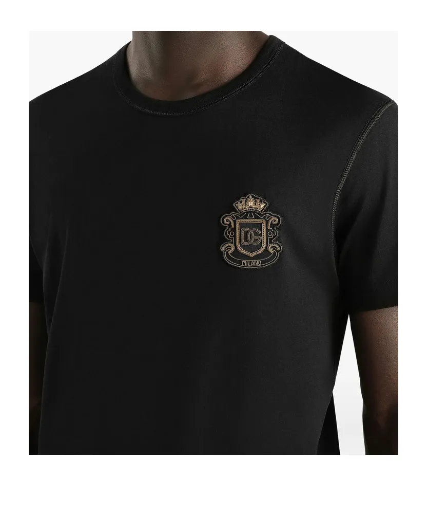 Crest-Appliqué T-Shirt