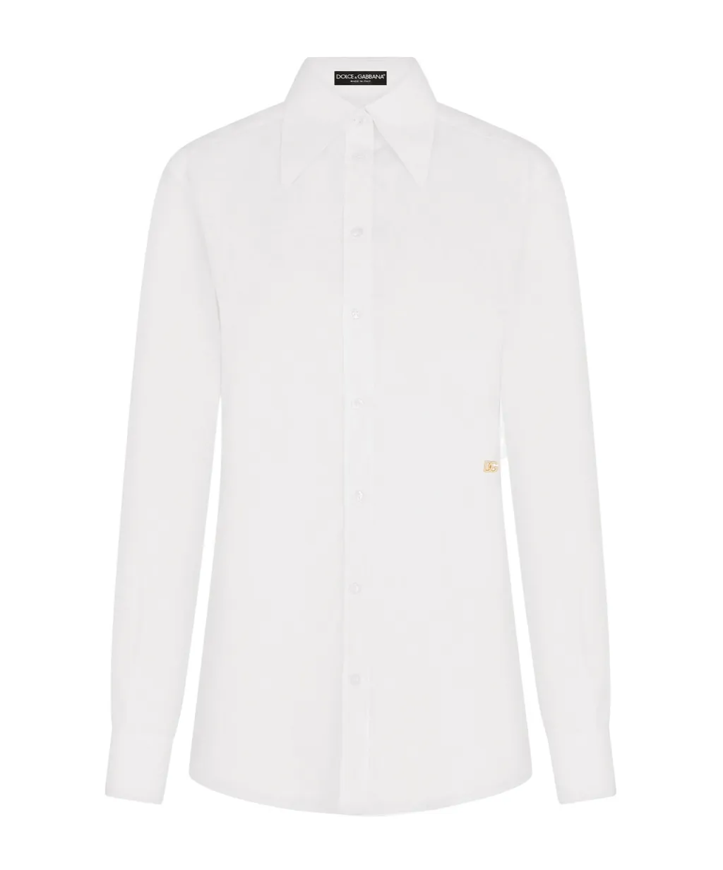 Cotton Poplin Longline Shirt