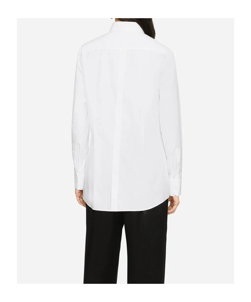 Cotton Poplin Longline Shirt